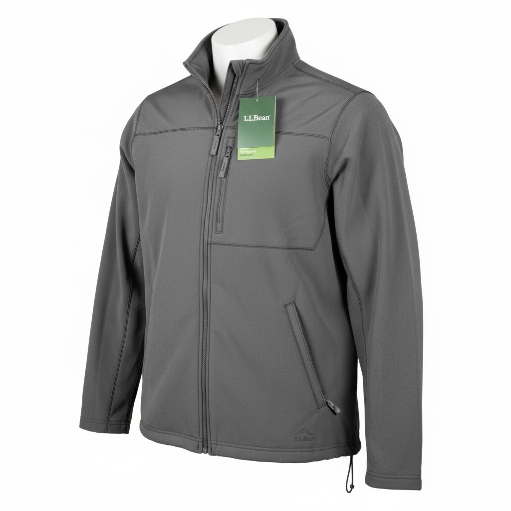 Ll Bean Windproof Softshell Jacket Women 2x Plus Gray New Alloy Water Resistant
